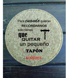 Set vino corcho