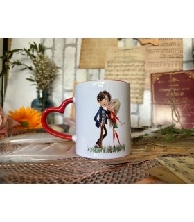 Taza asa corazón