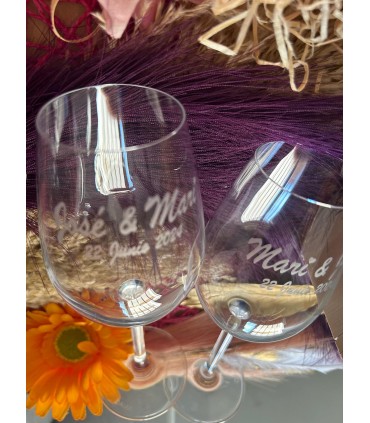 Copas cristal grabadas