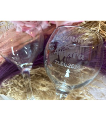 Copas cristal grabadas