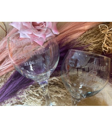 Copas cristal grabadas