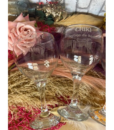 Copas cristal grabadas