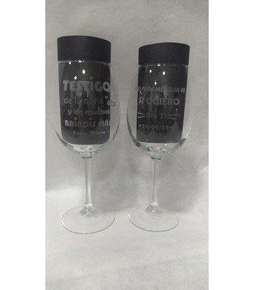 Copas cristal grabadas