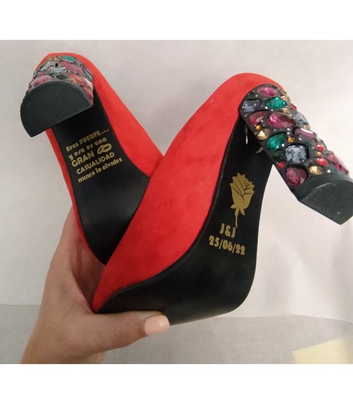 Zapato novia personalizado